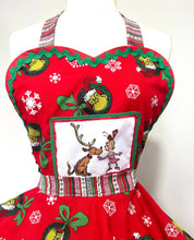 Load image into Gallery viewer, Cindy Lou Grinchmas Christmas Apron, Women's Apron