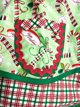 Load image into Gallery viewer, Candy Cane Greetings Christmas Apron, Woman's Apron