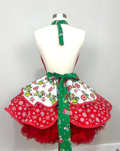 Load image into Gallery viewer, Grinch Christmas Apron, Best Gifts /Holiday Apron/Retro Apron