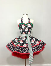 Load image into Gallery viewer, Jolly Santa Christmas Apron, Women’s Retro Apron