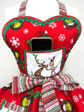 Load image into Gallery viewer, Cindy Lou Grinchmas Christmas Apron, Women's Apron