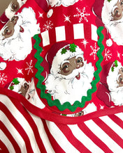 Load image into Gallery viewer, Vintage Santa Christmas Apron, Black Santa, Women's Apron