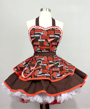 Load image into Gallery viewer, Cleveland Browns NFL Football Fan Girl Apron, Women’s Apron