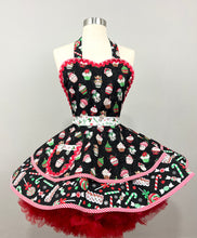 Load image into Gallery viewer, Christmas Cupcakes Apron, Women’s Retro Apron
