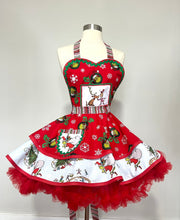 Load image into Gallery viewer, Cindy Lou Grinchmas Christmas Apron, Women's Apron