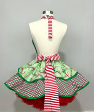 Load image into Gallery viewer, Candy Cane Greetings Christmas Apron, Woman's Apron