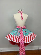 Load image into Gallery viewer, Naughty and Nice Peppermint Martini Christmas Apron, Blonde Bombshell, Woman's Apron