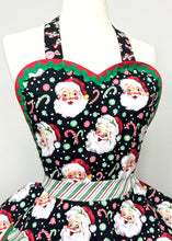 Load image into Gallery viewer, Jolly Santa Christmas Apron, Women’s Retro Apron