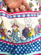 Load image into Gallery viewer, Happy Easter Vintage Bunnies PInUp Apron, Retro Apron/Easter Apron/Women's Apron