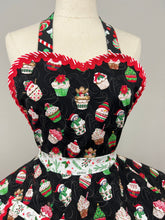 Load image into Gallery viewer, Christmas Cupcakes Apron, Women’s Retro Apron