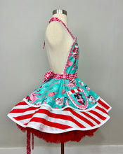 Load image into Gallery viewer, Naughty and Nice Peppermint Martini Christmas Apron, Blonde Bombshell, Woman's Apron