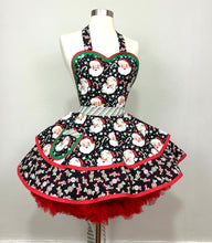 Load image into Gallery viewer, Jolly Santa Christmas Apron, Women’s Retro Apron