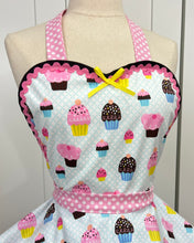 Load image into Gallery viewer, Cupcake Party Apron, Pinup Apron, Bakers Apron, Woman's Apron