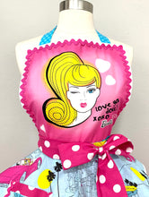 Load image into Gallery viewer, Barbie Apron, XOXO Kisses, Women's Apron