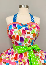 Load image into Gallery viewer, Chill Out Fruity Popsicle Retro Apron, Woman's Apron, Summer Apron