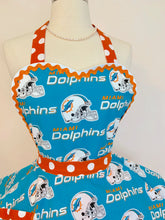 Load image into Gallery viewer, Miami Dolphin NFL Fan Girl Apron