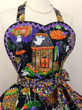 Load image into Gallery viewer, Haunted House Sweets Halloween Apron