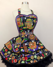Load image into Gallery viewer, Haunted House Sweets Halloween Apron