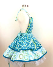 Load image into Gallery viewer, Holiday In Blue Christmas Apron, Women's Apron
