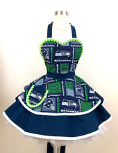 Load image into Gallery viewer, Seattle Seahawks NFL Fan Girl Apron