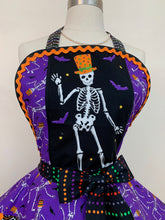 Load image into Gallery viewer, Skeleton Halloween Apron, Women's Apron