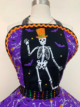 Load image into Gallery viewer, Skeleton Halloween Apron, Women's Apron