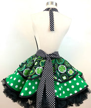 Load image into Gallery viewer, All The Luck St. Patrick's Day Apron, Shamrock Woman's Apron