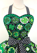 Load image into Gallery viewer, All The Luck St. Patrick's Day Apron, Shamrock Woman's Apron