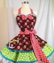 Load image into Gallery viewer, Hoot Owls Retro Apron, Women's Apron