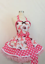 Load image into Gallery viewer, Pink Watercolor Daisies Apron