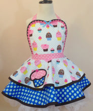 Load image into Gallery viewer, Cupcake Party Apron, Child's Apron