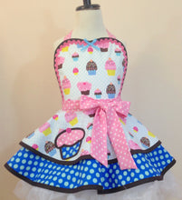 Load image into Gallery viewer, Cupcake Party Apron, Child's Apron