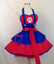 Load image into Gallery viewer, Mario The Plumber Costume Apron