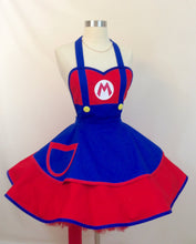 Load image into Gallery viewer, Mario The Plumber Costume Apron