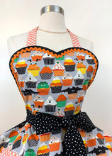 Load image into Gallery viewer, Spooky Bakery Frankencakes Halloween Apron, Retro Women's Apron