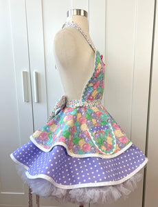 Glitter Easter Eggs Apron, Women's Retro Apron