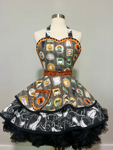 FaBoolous Fun Halloween Apron, Retro Women's Apron