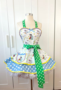 Mickey Mouse Easter Apron,  Womens Retro Apron
