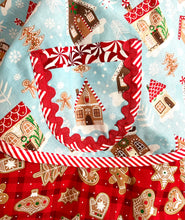 Load image into Gallery viewer, Gingerbread Village Christmas Apron, Retro Women&#39;s Apron
