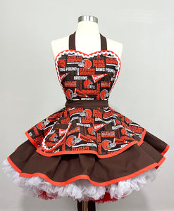 Cleveland Browns NFL Football Fan Girl Apron, Women’s Apron