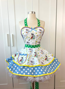 Mickey Mouse Easter Apron,  Womens Retro Apron