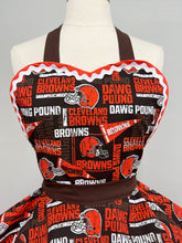 Load image into Gallery viewer, Cleveland Browns NFL Football Fan Girl Apron, Women’s Apron
