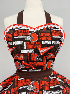 Cleveland Browns NFL Football Fan Girl Apron, Women’s Apron