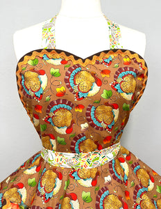 Turkey Day Thanksgiving Women's Apron