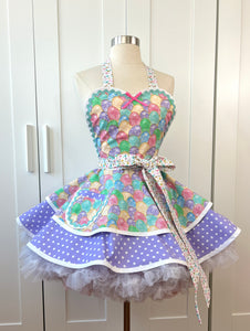 Glitter Easter Eggs Apron, Women's Retro Apron
