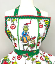 Load image into Gallery viewer, Grinch Christmas Apron, Best Gifts /Holiday Apron/Retro Apron
