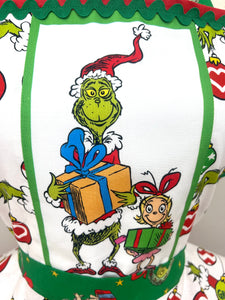 Grinch Christmas Apron, Best Gifts /Holiday Apron/Retro Apron
