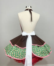 Load image into Gallery viewer, Gingerbread Girl Christmas Apron, Holiday Apron/Retro Apron for Women
