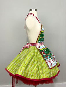 Grinch Christmas Apron -  All About The Candy