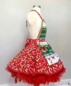 Grinch Christmas Apron -  All About The Candy